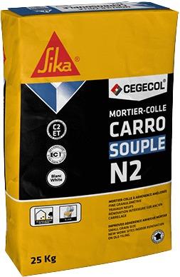 CARROSOUPLE N2 - Mortier-colle à adhérence améliorée pour collage de carreaux intérieurs et sols extérieurs