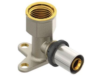 COUDE MULTICOUCHE A SERTIR ET A VISSER EASYTEC - Avec bride