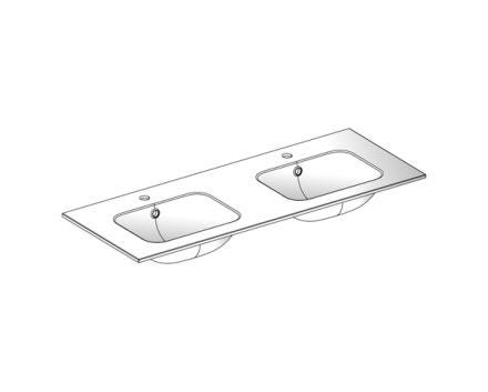 PLAN RES. METRO26 DBL VASQUE 121CM     TND068