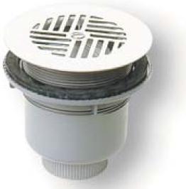 SIPHON DE DOUCHE EN PVC C - Bonde siphoïde ø 90 mm (avec grille inox)
