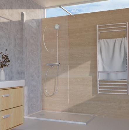 EXCLUSIVITES RICHARDSON PAR LEDA - Walk-in - Hauteur : 190 cm - Ep. verre : 6 mm