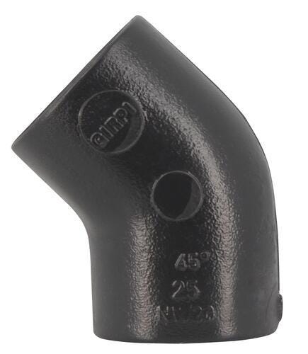 COUDE 45 FEMELLE D25 PVC-U PRESSION    B8M25N