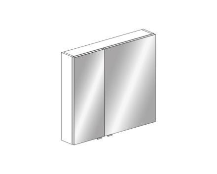 ARMOIRE TOIL. METRO26 2P ASYM. 80CM     SC987