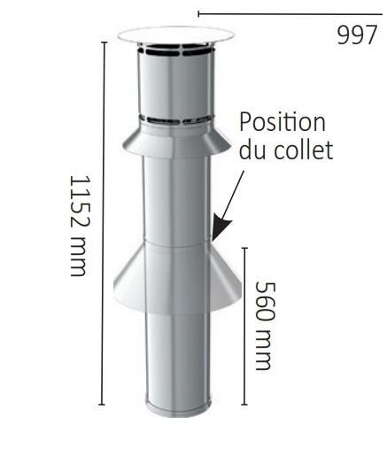 ACCESSOIRES POUR SYSTEME CONCENTRIQUE - Terminal vertical