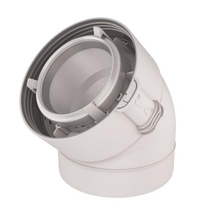 ROLUX CONDENSATION CONCENTRIQUE - Coude 45° - PPTL/PVC