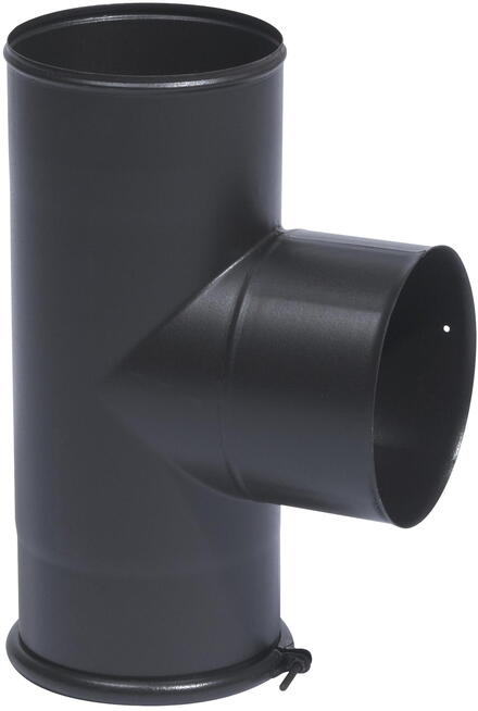 CONDUIT RIGIDE - EMAIL - Noir mat - Pour gaz, fioul, bois et charbon