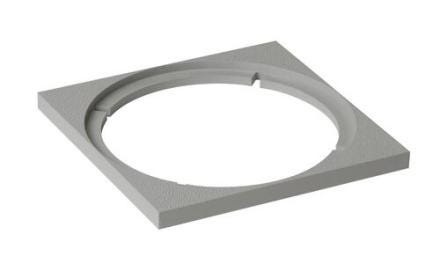 SIPHONNETTE - Platine pour siphonnette grille ronde et platine