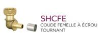 COUDE FEMELLE A ECROU TOURNANT - A Sertir PER