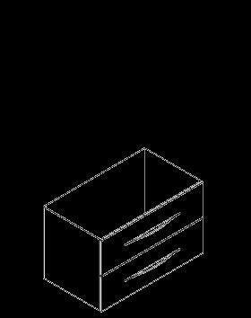 MEUBLE CAISSON 51X80 2TR              1792021 DECOTEC  [1792021] 