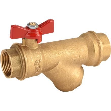 VANNE SPHERE LAIT.AV.FILTRE   FF 3/4"  619005 SFERACO  [619005]