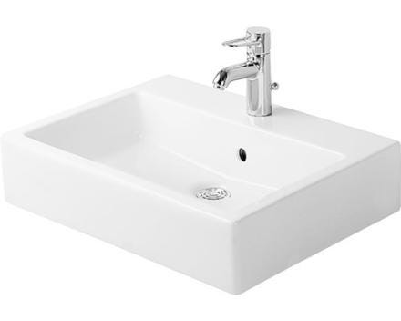 VERO - Lavabo avec trop-plein et plage de robinetterie