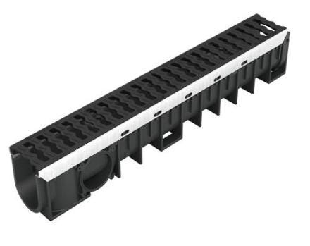 CANIVEAU 100 HD PROF.2 GRILLE D400    DR102DF NICOLL  [DR102DF]