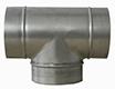CONDUIT CIRCULAIRE RIGIDE - TE équerre 90° Spiraclim - Galva