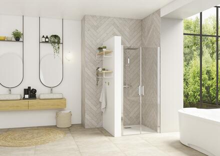 SMART DESIGN 2P SANS SEUIL - 2 portes pivotantes (intérieur/extérieur) sans seuil