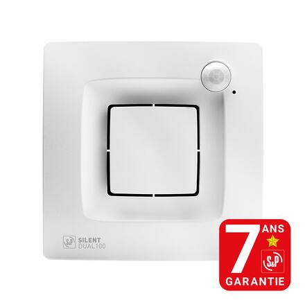 SILENT DUAL - Aérateur intelligent - double détection hygrométrique et présence