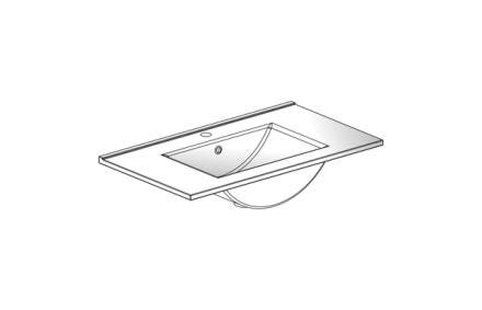 PLAN CERAMIQUE EAZY26 SPLE VASQUE 81CM  TK152