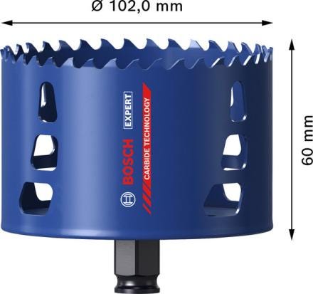 SCIE TREPAN EXPERT CARBURE D102MM  2608901900
