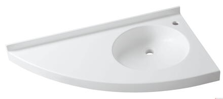 VARICOR FLORAC ASYMETRIQUE - Plan moulé autoportant Avec remontée arrière de 40 mm et retombée avant de 64 mm