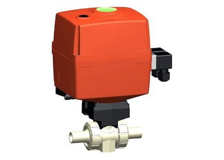 ROBINET A BILLE ELECTRIQUE - Type 180 - PP-H - 24V