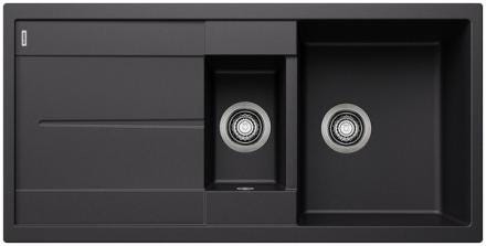 EVIER 1C1/2 BLANCOMETRA 6S NOIR MANU   525928 BLANCO  [525928]