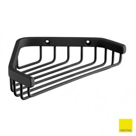 PORTE SAVON PANIER ANG.17 CM NOIR MAT GH15713 ONDYNA  [GH15713] 