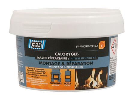 CALORYGEB - Mastic réfractaire pour appareils de chauffage et foyers de cheminée (jusqu'à 1300°C)