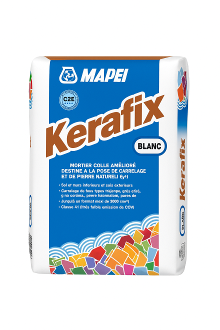 MORTIER COLLE KERAFIX BLC SAC 25KG     005825 MAPEI 