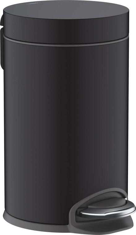 POUBELLE PEDALE ADDSTORIS   NOIR MAT 41775670 HANSGROHE  [41775670] 