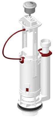 UNIVERSEL DUO - Ensemble soupape Clip 6 et robinet flotteur SX