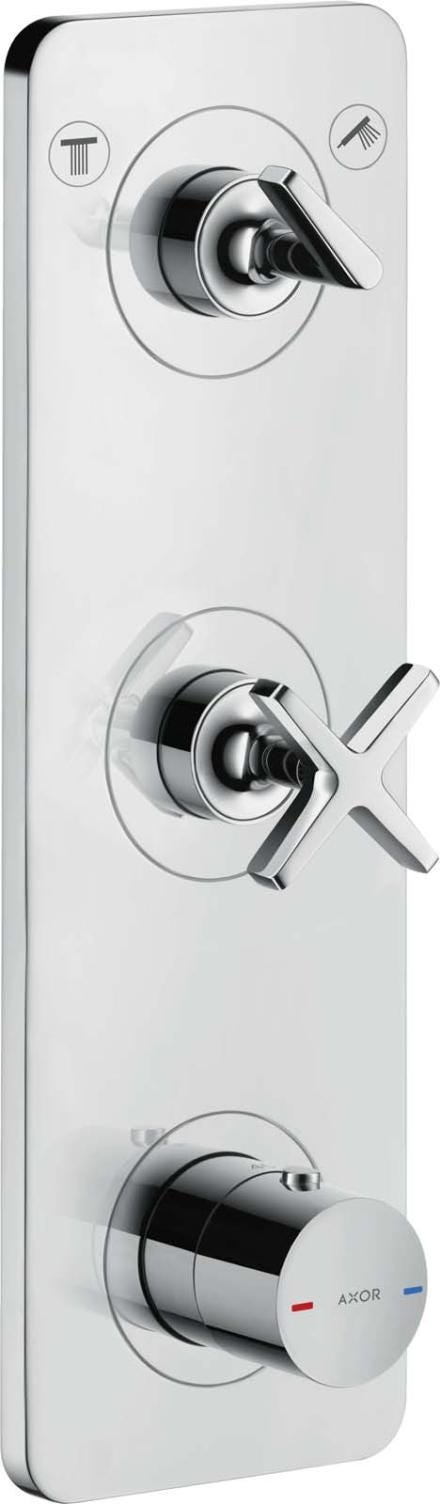 AXOR CITTERIO E - Set de finition avec plaque pour thermostatique encastré