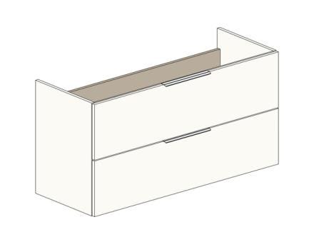 MEUBLE S/P METRO26 4T.PO 120DV BLC      -ENS-
