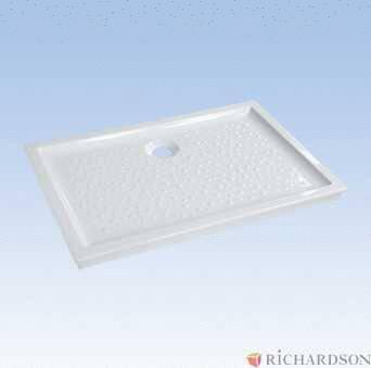 PRIMA - Receveur rectangulaire extra-plat en céramique à encastrer