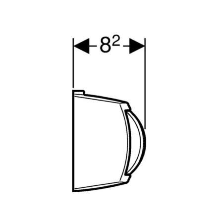 BOUTON POUSSOIR MANUEL CHR. GEBERIT 240584KA1 GEBERIT  [240.584.KA.1]