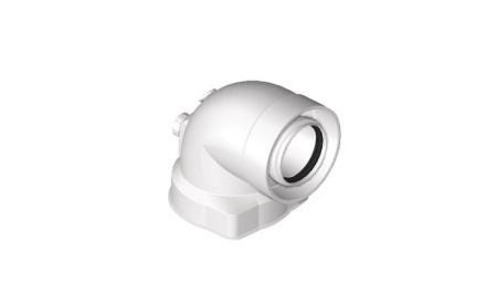 COUDE FUMEES REDUIT 60/100 HR67       S101712 DE DIETRICH EQUIP THERMIQU BDR  [S101712]