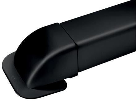 GOULOTTE AMORCE DE MUR NOIR 80MM     CLI04364 CBM LE HAILLAN