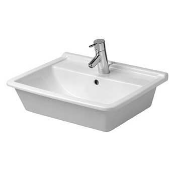 STARCK 3 - Vasque rectangulaire à encastrer par le dessus