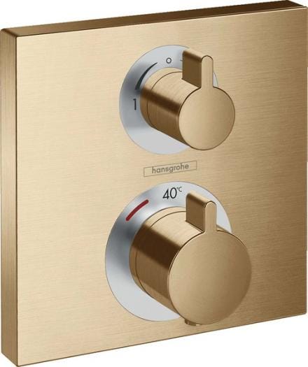 SET FINIT. B/D MIT.TH ECOSTAT SQUARE 15714140 HANSGROHE  [15714140]