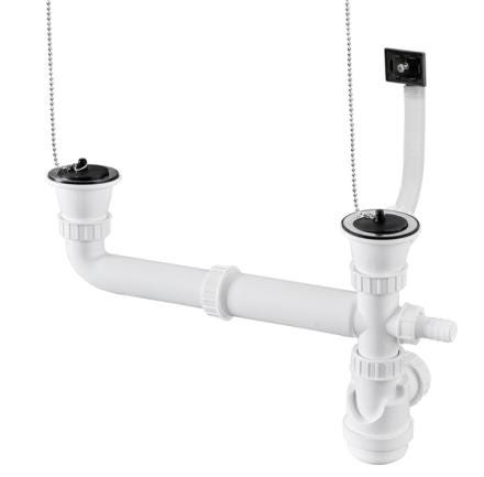VIDAGE CPLT EVIER INOX 2CUVES MODERNA  VID02C MODERNA FRANCE  [VID02C]