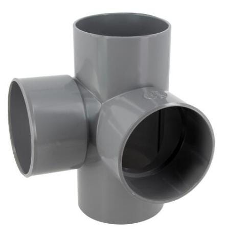 CULOTTE DBL EQUERRE FF PVC D100 GRIS    AT188 NICOLL  [AT188]