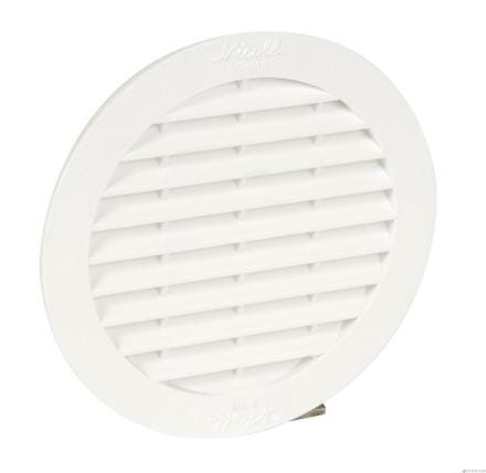 GRILLE PVC RONDE BLANCHE 100            BC110 NICOLL  [BC110]