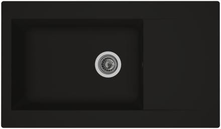 EVIER A ENC.EINNA 1C1E  86X50 NOIR ESEE086U07 MODERNA FRANCE  [ESEE086U07]