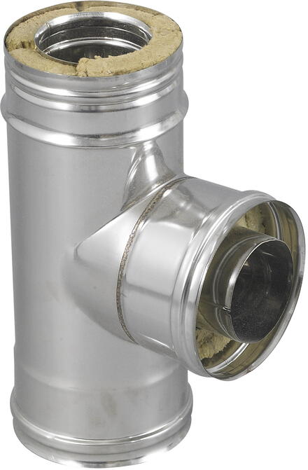 CONDUIT RIGIDE - DOUBLE PAROI INOX 316/304 - SPECIAL POELE A PELLETS - Inox - Pour poêle à pellets