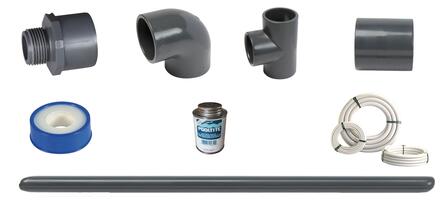 KIT PLOMBERIE - Pour hydraulique enterrée du bassin
