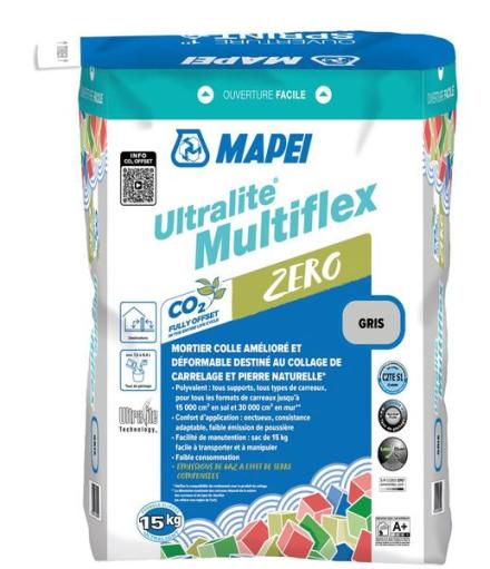 ULTRALITE MULTIFLEX - Mortier colle allégé amélioré C2TES1, déformable, à consistance variable