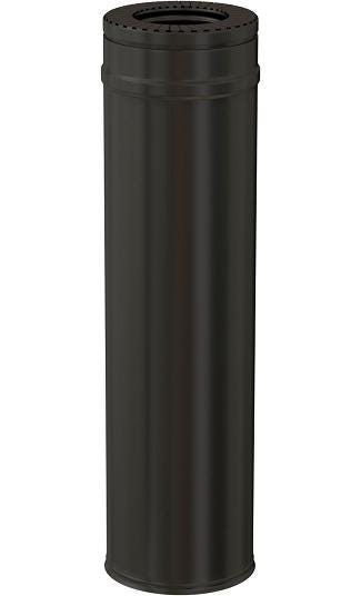 CONDUIT 1M DUO NOIR 80/130  +BRIDE     550108 TOLERIE EMAILLERIE NANT-SETEN  [550108]