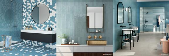 carrelage bleu