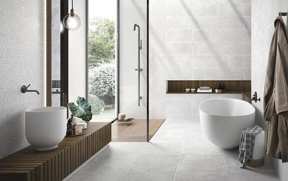 carrelage blanc