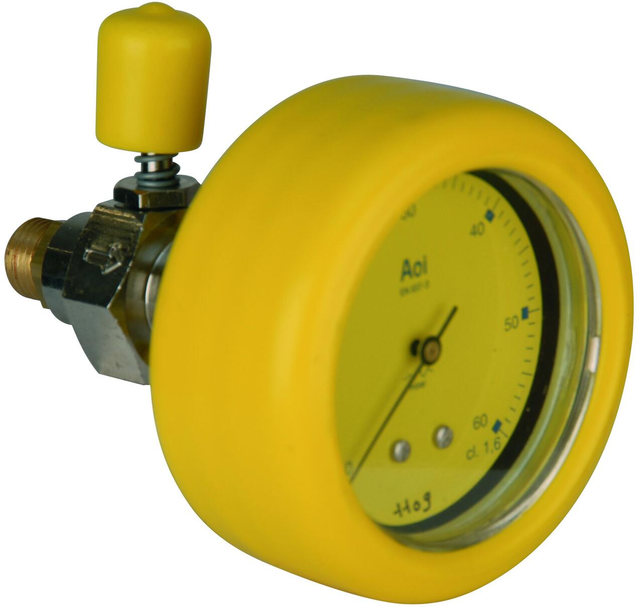 GAZ NATUREL - GAZ BUTANE - GAZ PROPANE - Kit manomètre + robinet pour capacité tampon