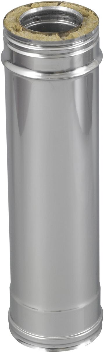 CONDUIT RIGIDE - DOUBLE PAROI INOX 316/304 - SPECIAL POELE A PELLETS - Inox - Pour poêle à pellets