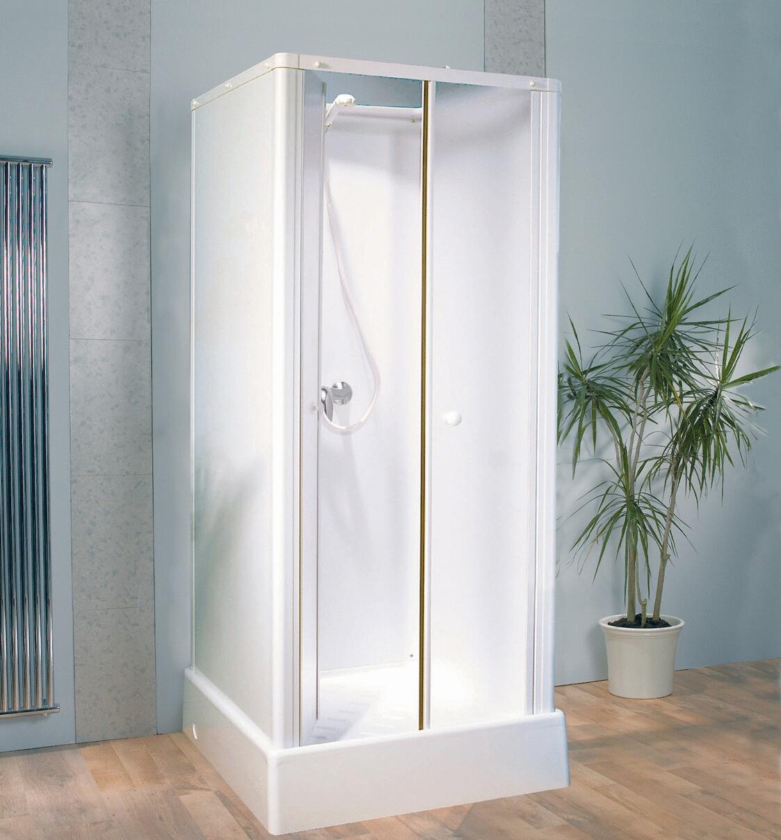 DELTA - Cabine de douche avec 2 portes battantes - Ep. du verre : 4 mm